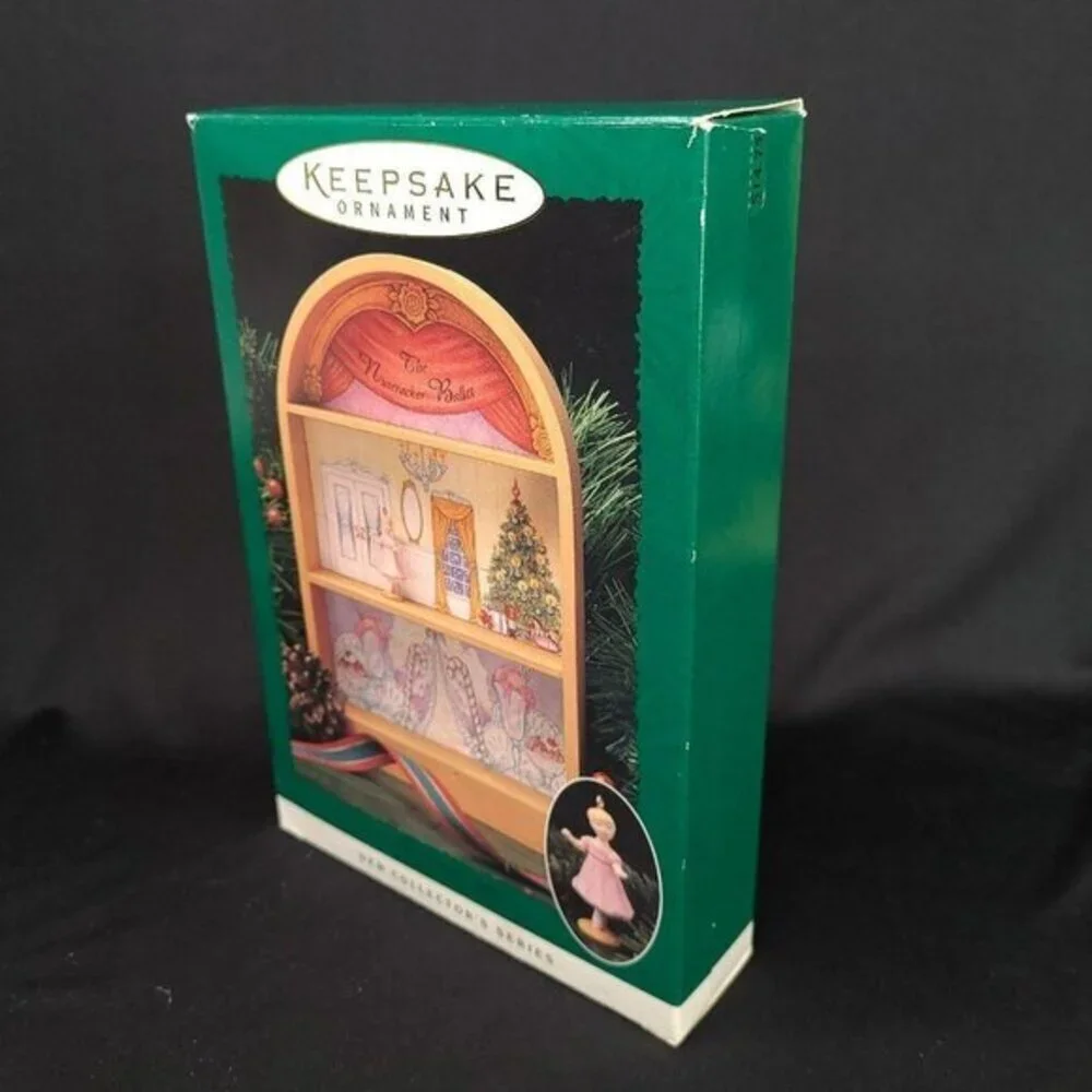 Hallmark Nutcracker Ballet Display Stage Clara Ornament Ballerina‎ Mini Vintage